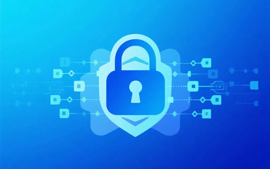 安全锁与数据加密符号,传递隐私保护与合规理念